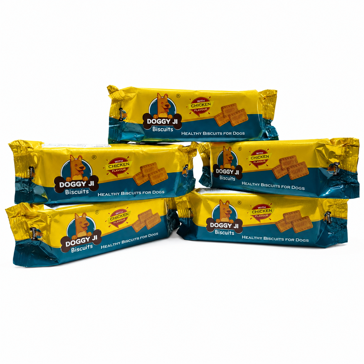 Doggy Ji Biscuits (with Chicken Extracts) – 48 Packets