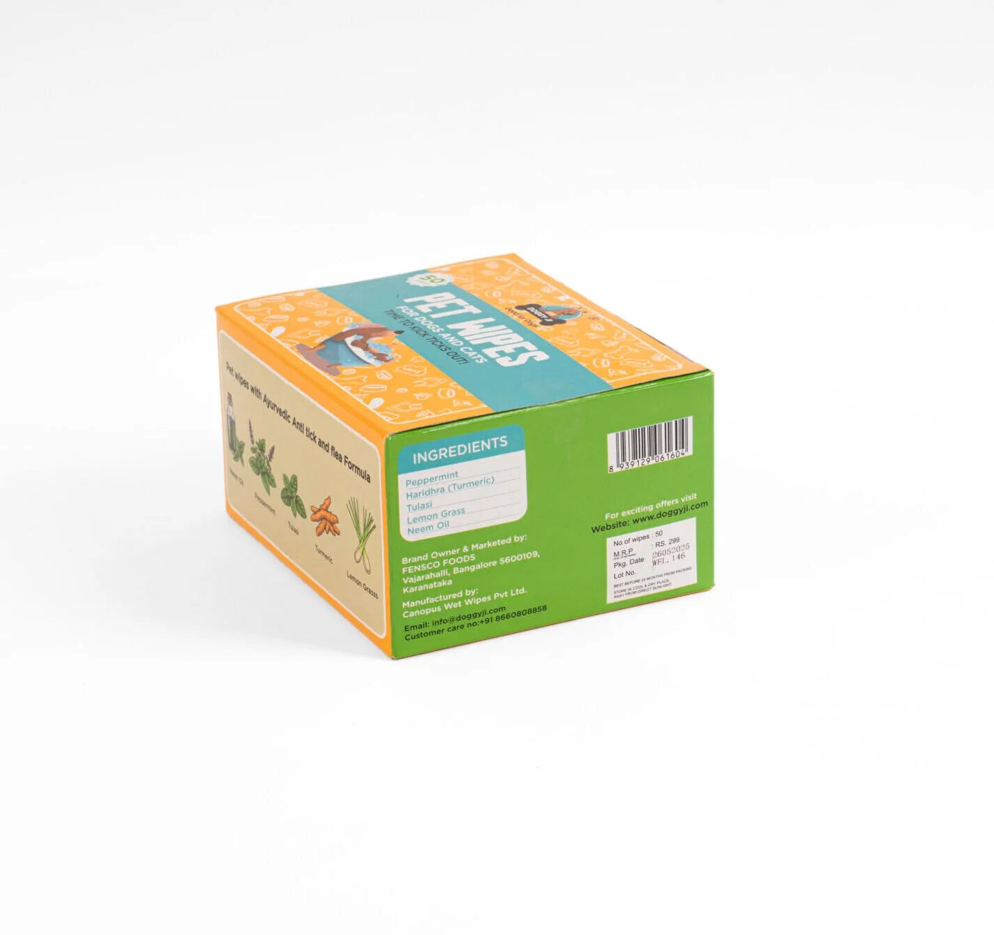 Doggy Ji Ayurvedic Pet Wipes (Trial Pack)
